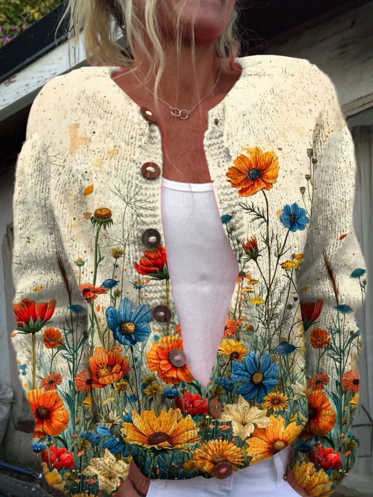 Tansy – Cardigan a Stampa Floreale Vintage - Cristina Milano