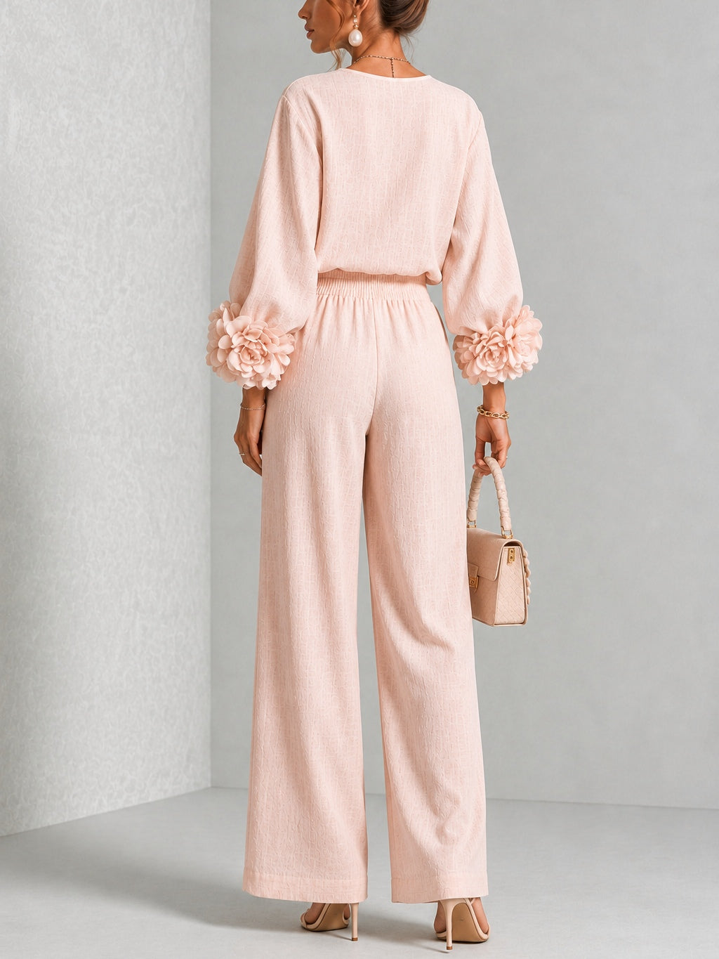 Carys | Completo Due Pezzi con Polsini Floreali - Cristina Milano