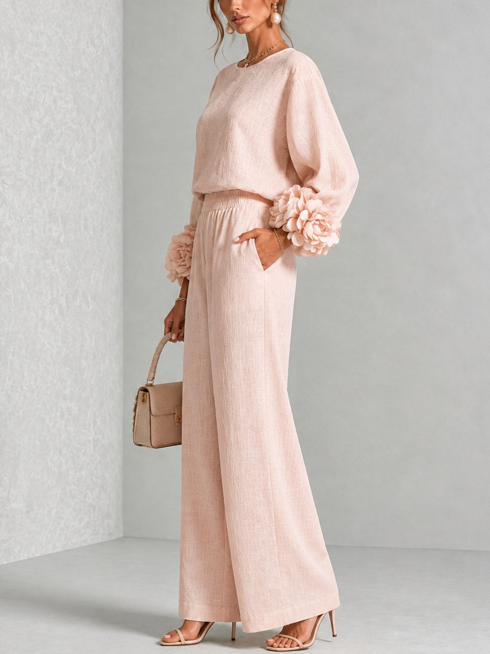 Carys | Completo Due Pezzi con Polsini Floreali - Cristina Milano