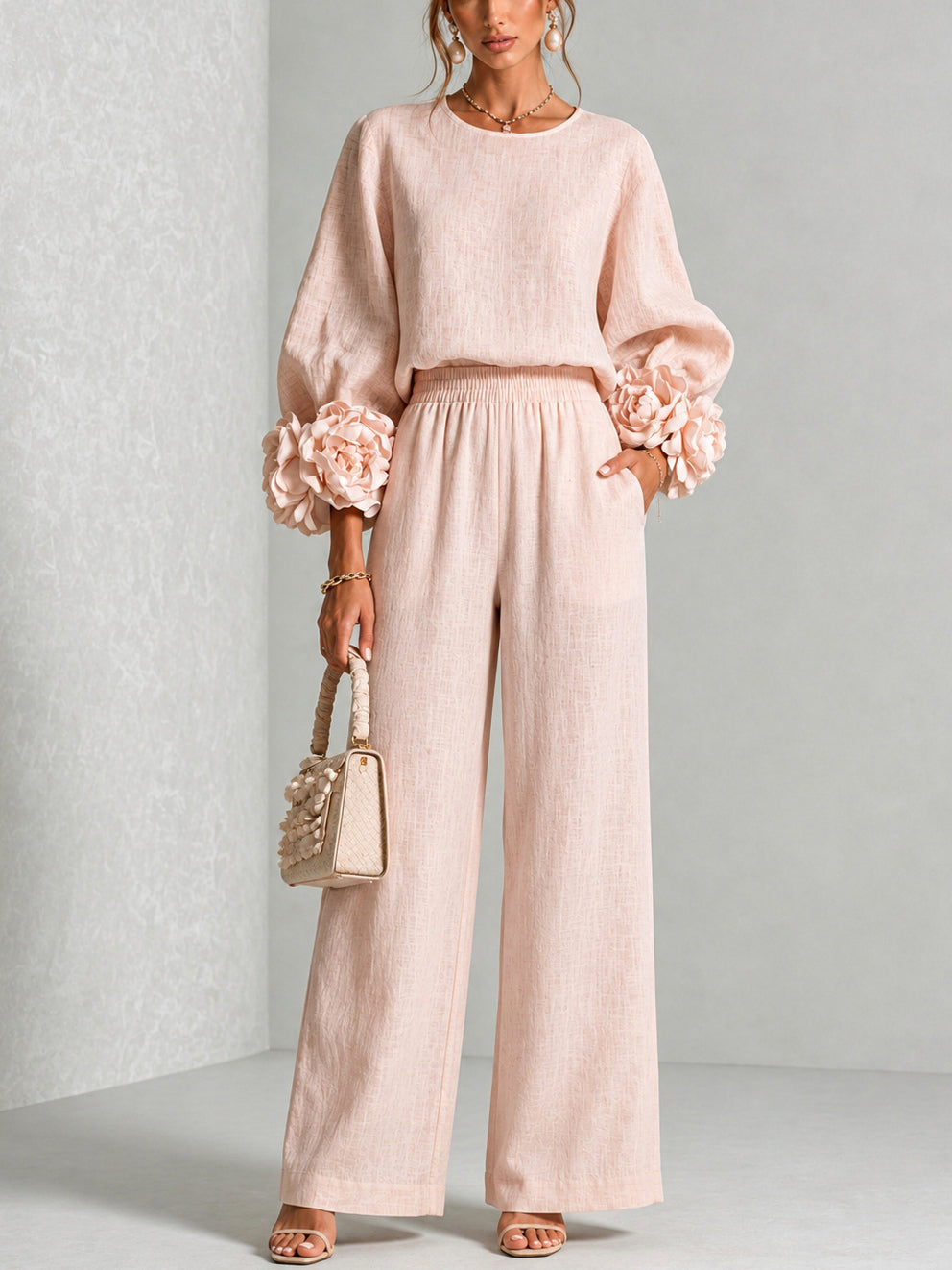 Carys | Completo Due Pezzi con Polsini Floreali - Cristina Milano