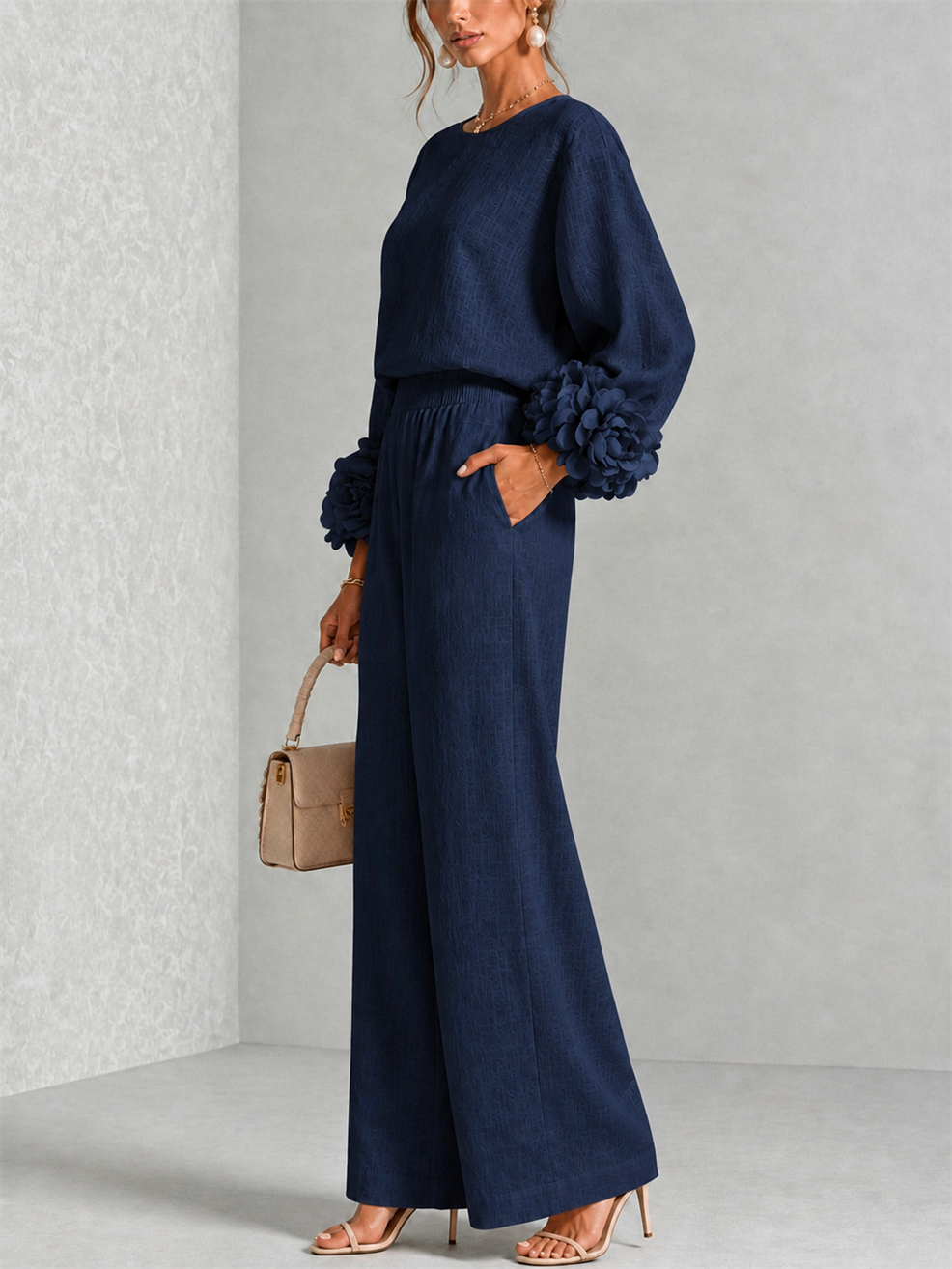 Carys | Completo Due Pezzi con Polsini Floreali - Cristina Milano